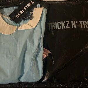 Dolls Kill Blue and White Dress